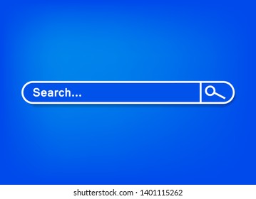 Search bar, set of search template isolated on white background. Vector element design