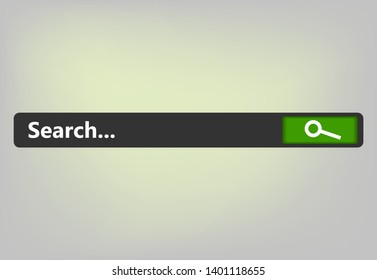 Search bar, set of search template isolated on white background. Vector element design