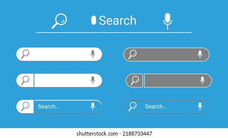 Barra de búsqueda configurar la plantilla de ui con icono de búsqueda e icono de voz para ui y sitio web