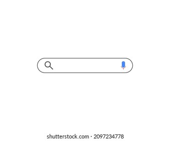 Signo de barra de búsqueda, icono. Vector. Diseño plano.