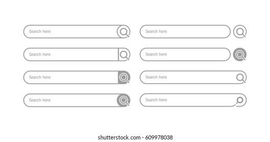 Search bar - stock vector.
