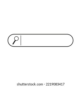 Search Bar With Suggestions For UI UX Design And Web Site. Search Address And Navigation Bar Icon. Vector Graphics