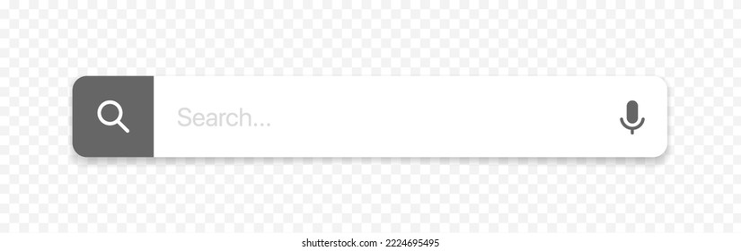 Search Bar with suggestions for UI UX design and web site. Search Address and navigation bar icon. Collection of search form templates for websites. Search engine web browser window template.