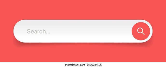 Search Bar with suggestions for UI UX design and web site. Search Address and navigation bar icon. Collection of search form templates for websites. Search engine web browser window template.