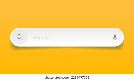 Search Bar with suggestions for UI UX design and web site. Search Address and navigation bar icon. Collection of search form templates for websites. Search engine web browser window template.