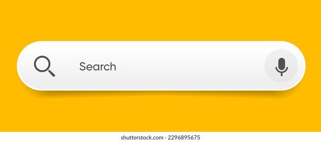 Search Bar with suggestions for UI UX design and web site. Search Address and navigation bar icon. Collection of search form templates for websites. Search engine web browser window template.