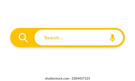 Search Bar with suggestions for UI UX design and web site. Search Address and navigation bar icon. Collection of search form templates for websites. Search engine web browser window template.