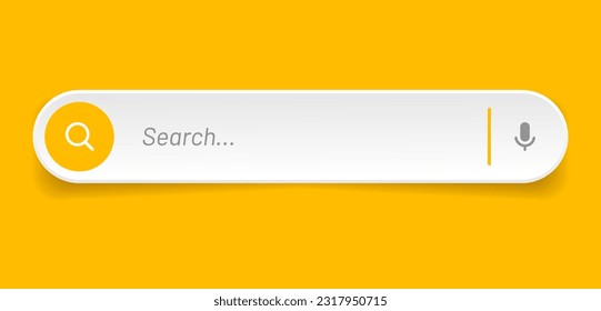 Search Bar with suggestions for UI UX design and web site. Search Address and navigation bar icon. Collection of search form templates for websites. Search engine web browser window template.