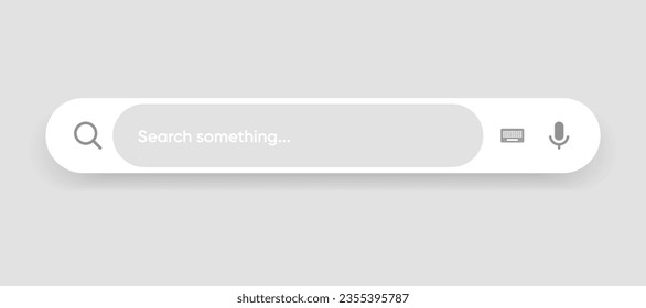 Search Bar with suggestions for UI UX design and web site. Search Address and navigation bar icon. Collection of search form templates for websites. Search engine web browser window template.