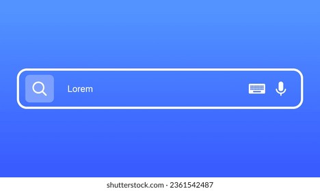 Search Bar with suggestions for UI UX design and web site. Search Address and navigation bar icon. Collection of search form templates for websites. Search engine web browser window template.