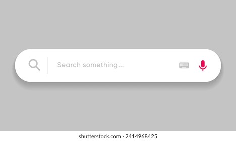 Search Bar with suggestions for UI UX design and web site. Search Address and navigation bar icon. Collection of search form templates for websites. Search engine web browser window template.