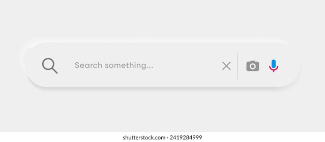 Search Bar with suggestions for UI UX design and web site. Search Address and navigation bar icon. Collection of search form templates for websites. Search engine web browser window template.
