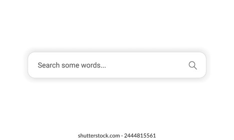 Search Bar with suggestions for UI UX design and web site. Search Address and navigation bar icon. Collection of search form templates for websites. Search engine web browser window template.