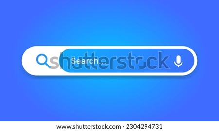 Search Bar with suggestions for UI UX design and web site. Search Address and navigation bar icon. Collection of search form templates for websites. Search engine web browser window template.