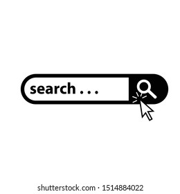 Search Bar Symbol Icon Vector Illustration