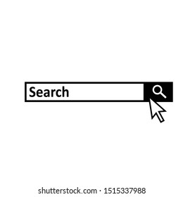 Search Bar Symbol Icon Vector Illustration