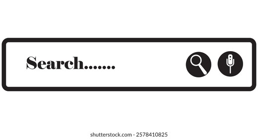 Search Bar Symbol Icon Vector Illustration design eps 10 