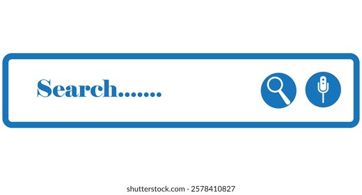 Search Bar Symbol Icon Vector Illustration design eps 10 