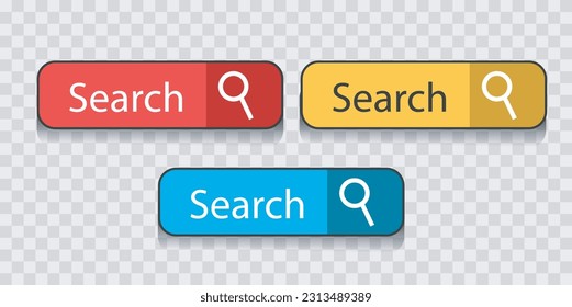 search bar symbol for web icon vector collection