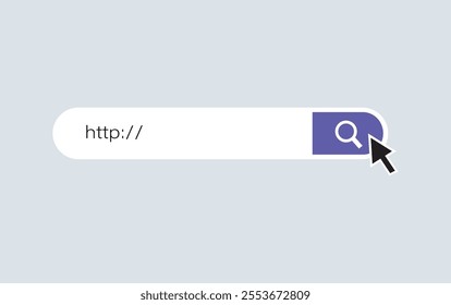 Search Bar template with http text