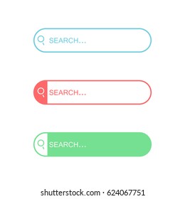 Search bar. Template isolated