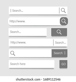 Search bar templates for design and website. User Interface Search. 