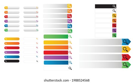 Search Bar Templates. Vector EPS-10
