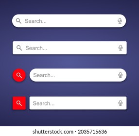 Suchleiste nach ui, design und web site. Das Symbol "Adresse und Navigationsleiste"durchsuchen. Sammlung von Suchformularvorlagen für Websites
