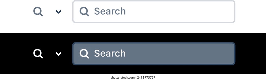 Search Bar for ui, design and web site. Search Address and navigation bar icon. Collection of search form templates for websites