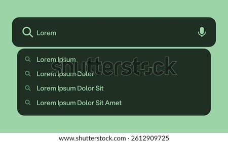 search bar ui. Internet browser search bar frame. Search engine for UI UX design and web browser template. Simple search bar as part of user interface design. Vector illustration.
