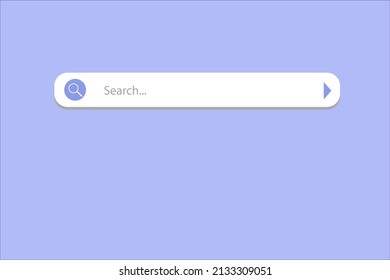Search Bar for UI. Mockup design for apps and web site. Search Address and navigation bar icon. Vector illustration
