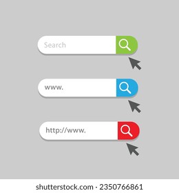 Search bar user interface graphic. Search bar icon for UI and UX design