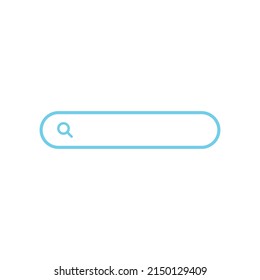 Search bar vector blue icon