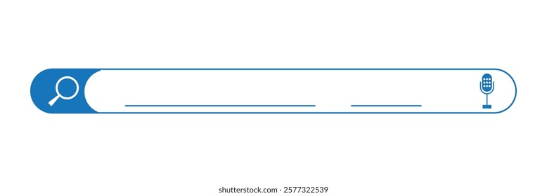 Search bar vector concept element for web design, app, software and interface design. Ready search bar for website.