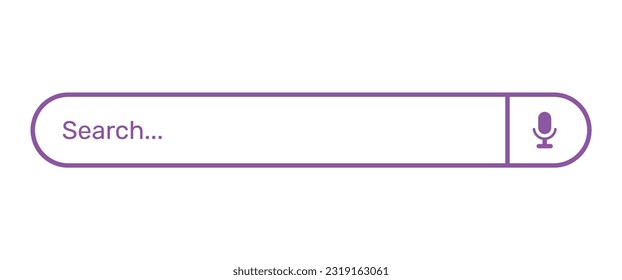 Search bar vector design template.