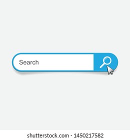 Search bar vector element design.