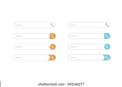 Search bar vector element design.