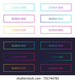 Search bar vector element design, set of search boxes ui template. eps8.