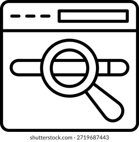 Suchleiste, Vektorsymbol. Kann für Druck-, Mobil- und Web-Anwendungen verwendet werden.