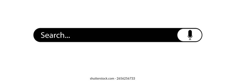 barra de pesquisa. barra de pesquisa ícones de vetor em design plano. ilustração de vetor.