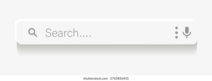 Search bar vector icons in flat design.  Vector about search. Google search bar. White google search bar vector.