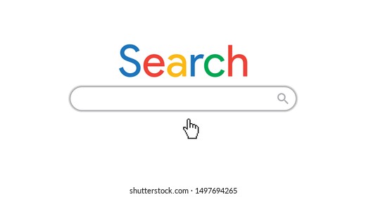Search bar vector illustration, design element