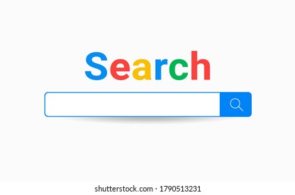 Search bar vector illustration. V1