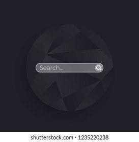 Search bar vector page, template for ui