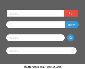 Search bar vector template. Internet searching illustration. Web-surfing interface