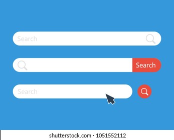 Search bar vector template. Internet searching illustration. Web-surfing interface