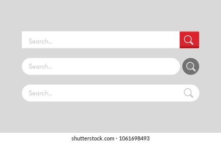 Search bar vector template. Internet searching illustration. Web-surfing interface isolated