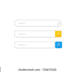 Search bar vector template for internet searching design.