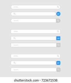 Search bar vector template for internet searching design.