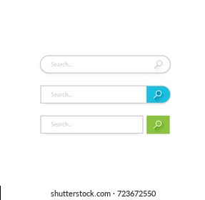 Search bar vector template for internet searching design.